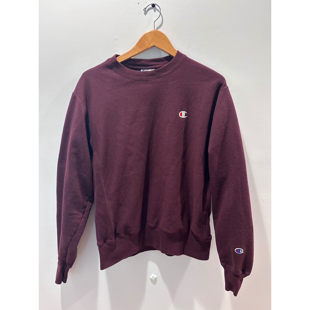 Champion Reverse Weave Sweatshirt Mens Medium Maroon Burgundy GF70 Vintage